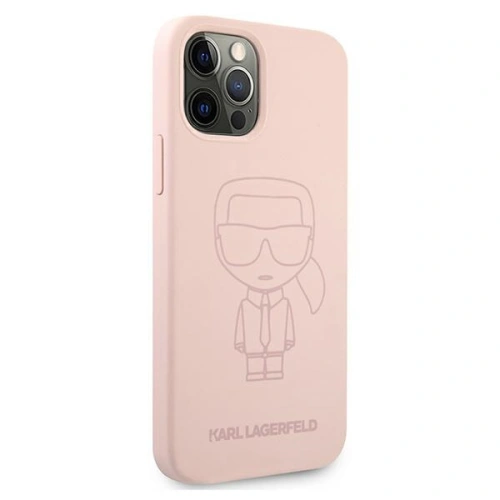 Kup Etui Karl Lagerfeld KLHCP12LSILTTPI Apple iPhone 12 Pro Max Silicone Ikonik Outline różowy/pink - KLD526PNK - {ean13} - Sklep Home Screen
