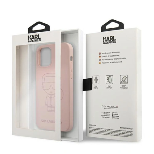 Kup Etui Karl Lagerfeld KLHCP12LSILTTPI Apple iPhone 12 Pro Max Silicone Ikonik Outline różowy/pink - KLD526PNK - {ean13} - Sklep Home Screen