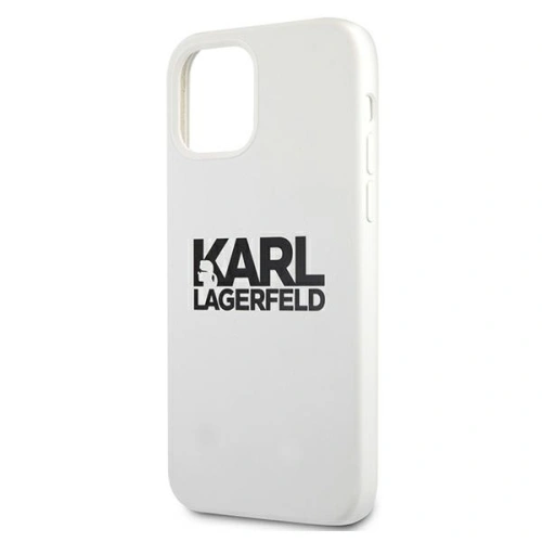 Buy Karl Lagerfeld KLHCP12LSLKLWH Apple iPhone 12 Pro Max Silicone Stack Logo white - KLD528WHT - {ean13} - Home Screen Store Europe