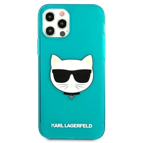 Kup Etui Karl Lagerfeld KLHCP12MCHTRB Apple iPhone 12/12 Pro albastru/blue hardcase Glitter Choupette Fluo - KLD529BLU - {ean13} - Sklep Home Screen