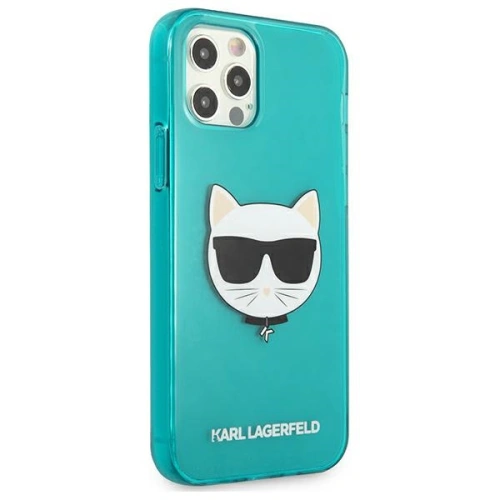 Kup Etui Karl Lagerfeld KLHCP12MCHTRB Apple iPhone 12/12 Pro albastru/blue hardcase Glitter Choupette Fluo - KLD529BLU - {ean13} - Sklep Home Screen
