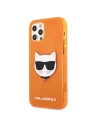 Kup Etui Karl Lagerfeld KLHCP12MCHTRO Apple iPhone 12/12 Pro pomarańczowy/orange hardcase Glitter Choupette Fluo - KLD530ORG - {ean13} - Sklep Home Screen