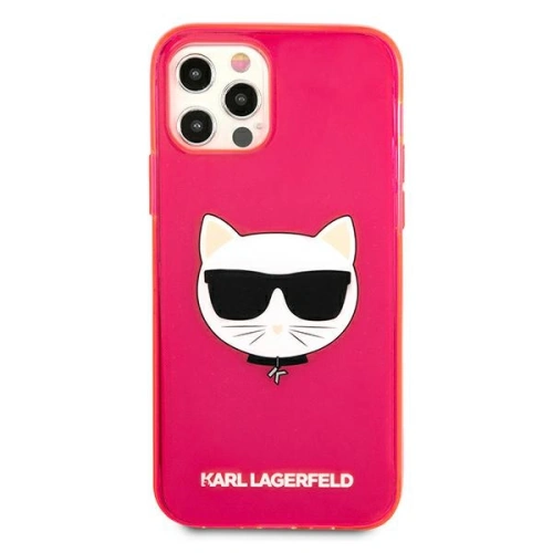 Kup Etui Karl Lagerfeld KLHCP12MCHTRP Apple iPhone 12/12 Pro różowy/pink hardcase Glitter Choupette Fluo - KLD531PNK - {ean13} - Sklep Home Screen