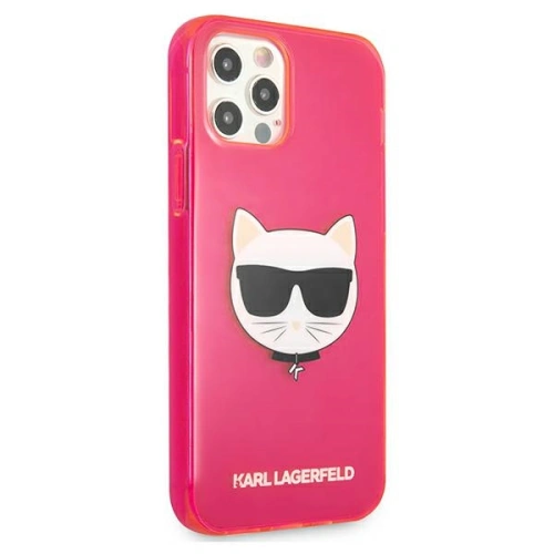 Kup Etui Karl Lagerfeld KLHCP12MCHTRP Apple iPhone 12/12 Pro różowy/pink hardcase Glitter Choupette Fluo - KLD531PNK - {ean13} - Sklep Home Screen