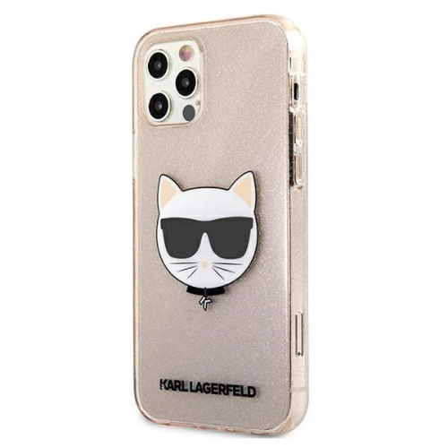 Buy Karl Lagerfeld KLHCP12MCHTUGLGO Apple iPhone 12/12 Pro gold hardcase Glitter Choupette - KLD532GLD - {ean13} - Home Screen Store Europe