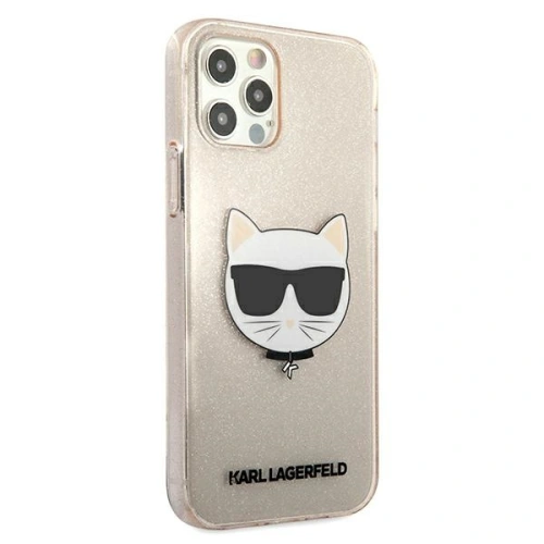 Buy Karl Lagerfeld KLHCP12MCHTUGLGO Apple iPhone 12/12 Pro gold hardcase Glitter Choupette - KLD532GLD - {ean13} - Home Screen Store Europe