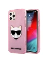 Etui Karl Lagerfeld KLHCP12MCHTUGLP Apple iPhone 12/12 Pro różowy/pink hardcase Glitter Choupette