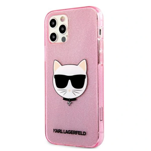 Kup Etui Karl Lagerfeld KLHCP12MCHTUGLP Apple iPhone 12/12 Pro różowy/pink hardcase Glitter Choupette - KLD533PNK - {ean13} - Sklep Home Screen