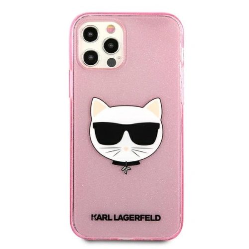 Kup Etui Karl Lagerfeld KLHCP12MCHTUGLP Apple iPhone 12/12 Pro różowy/pink hardcase Glitter Choupette - KLD533PNK - {ean13} - Sklep Home Screen