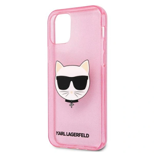 Kup Etui Karl Lagerfeld KLHCP12MCHTUGLP Apple iPhone 12/12 Pro różowy/pink hardcase Glitter Choupette - KLD533PNK - {ean13} - Sklep Home Screen