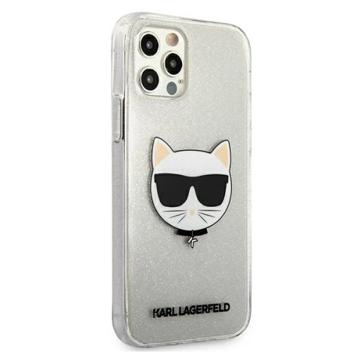 Kup Etui Karl Lagerfeld KLHCP12MCHTUGLS Apple iPhone 12/12 Pro srebrny/silver hardcase Glitter Choupette - KLD534SLV - {ean13} - Sklep Home Screen