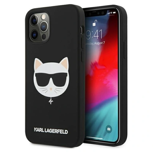 Kup Etui Karl Lagerfeld KLHCP12MSLCHBK Apple iPhone 12/12 Pro hardcase czarny/black Silicone Choupette - KLD535BLK - {ean13} - Sklep Home Screen