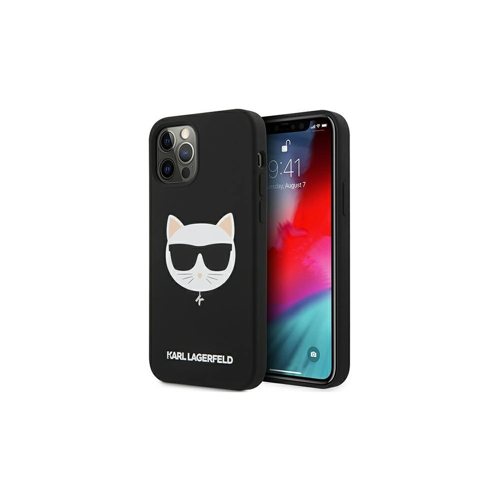 Etui Karl Lagerfeld KLHCP12MSLCHBK Apple iPhone 12/12 Pro hardcase czarny/black Silicone Choupette