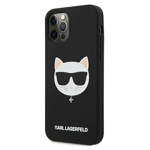 Kup Etui Karl Lagerfeld KLHCP12MSLCHBK Apple iPhone 12/12 Pro hardcase czarny/black Silicone Choupette - KLD535BLK - {ean13} - Sklep Home Screen
