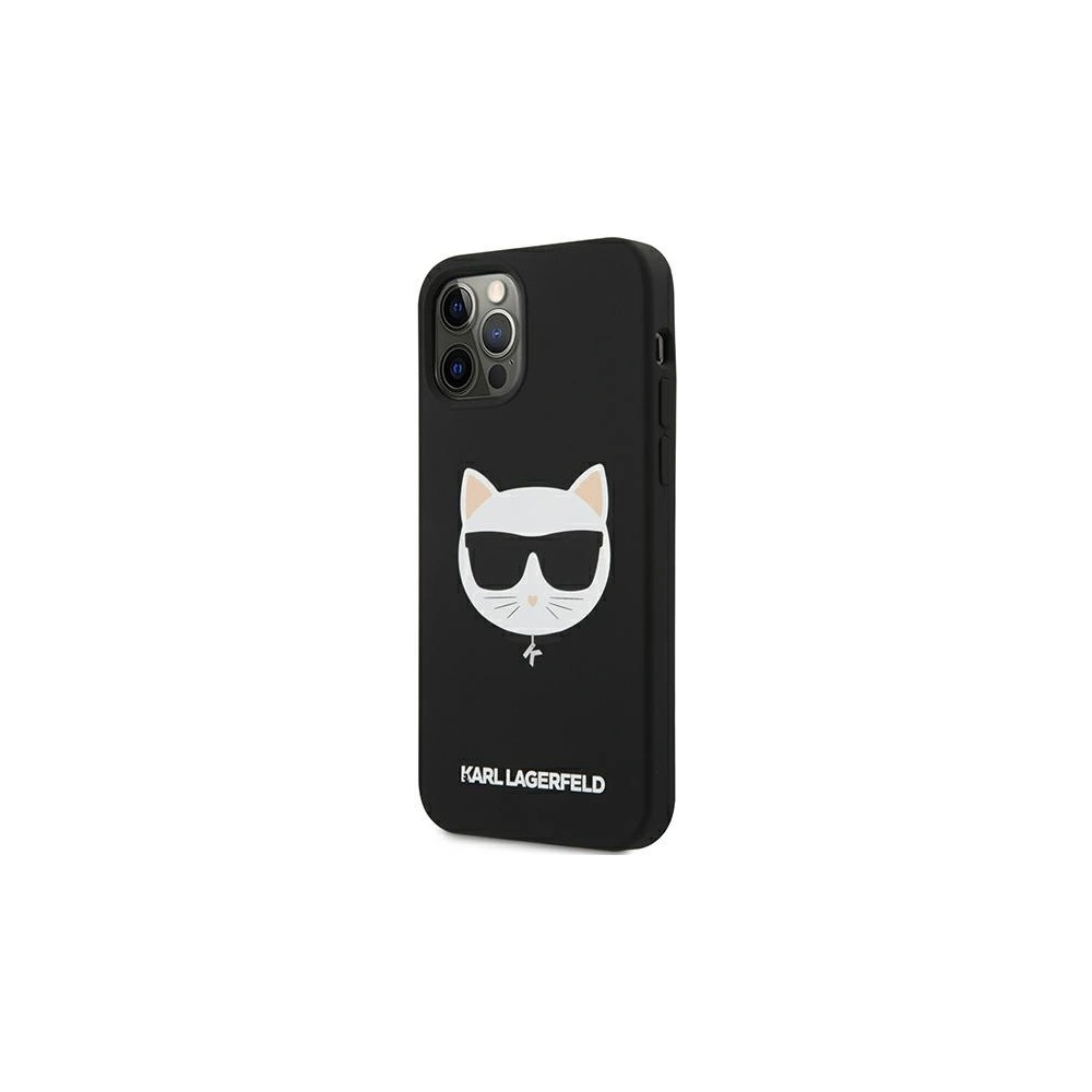 Etui Karl Lagerfeld KLHCP12MSLCHBK Apple iPhone 12/12 Pro hardcase czarny/black Silicone Choupette