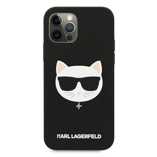 Kup Etui Karl Lagerfeld KLHCP12MSLCHBK Apple iPhone 12/12 Pro hardcase czarny/black Silicone Choupette - KLD535BLK - {ean13} - Sklep Home Screen