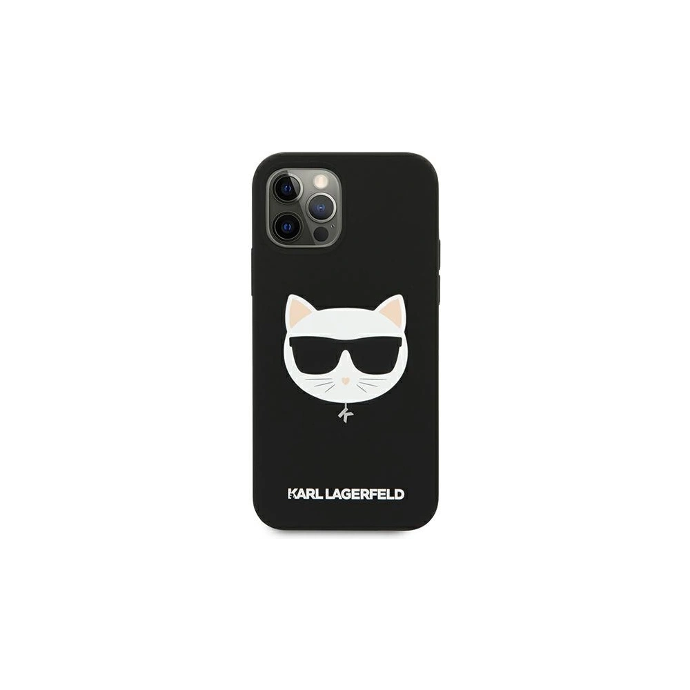 Etui Karl Lagerfeld KLHCP12MSLCHBK Apple iPhone 12/12 Pro hardcase czarny/black Silicone Choupette