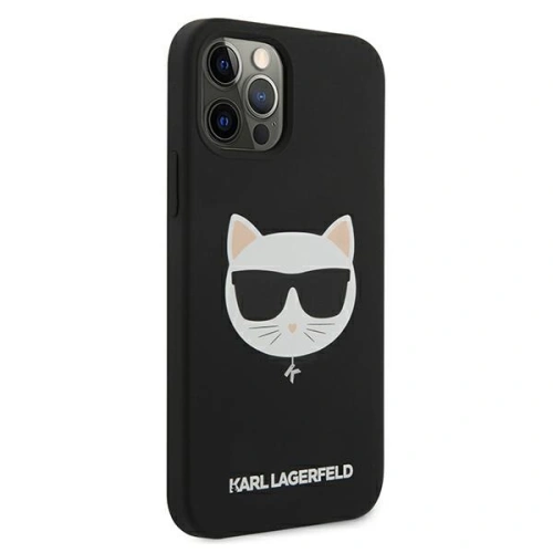 Kup Etui Karl Lagerfeld KLHCP12MSLCHBK Apple iPhone 12/12 Pro hardcase czarny/black Silicone Choupette - KLD535BLK - {ean13} - Sklep Home Screen