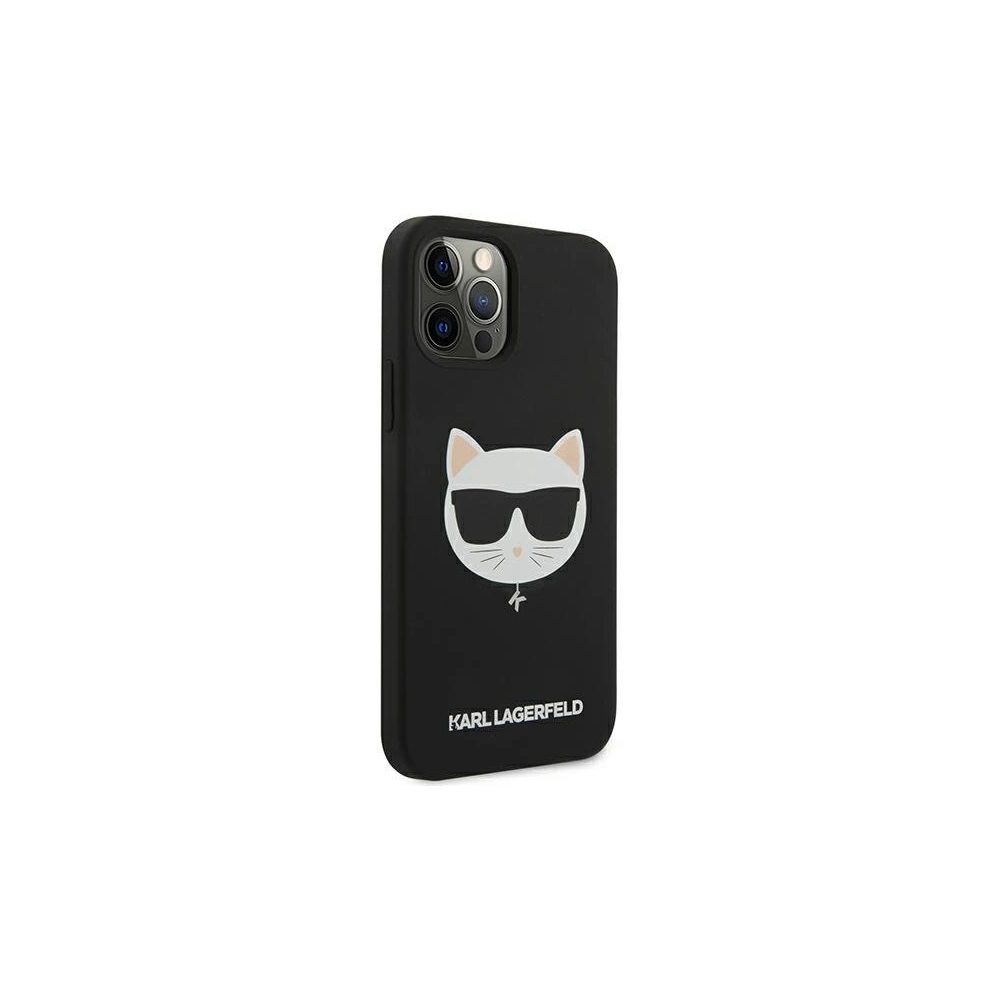 Etui Karl Lagerfeld KLHCP12MSLCHBK Apple iPhone 12/12 Pro hardcase czarny/black Silicone Choupette