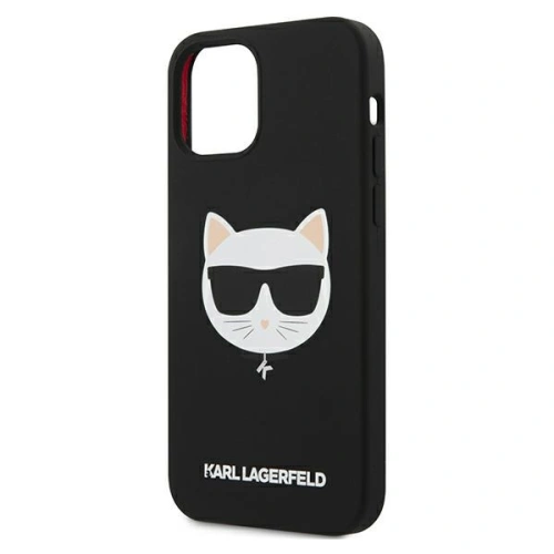 Kup Etui Karl Lagerfeld KLHCP12MSLCHBK Apple iPhone 12/12 Pro hardcase czarny/black Silicone Choupette - KLD535BLK - {ean13} - Sklep Home Screen