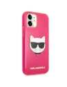Kup Etui Karl Lagerfeld KLHCP12SCHTRP Apple iPhone 12 mini różowy/pink hardcase Glitter Choupette Fluo - KLD536PNK - {ean13} - Sklep Home Screen
