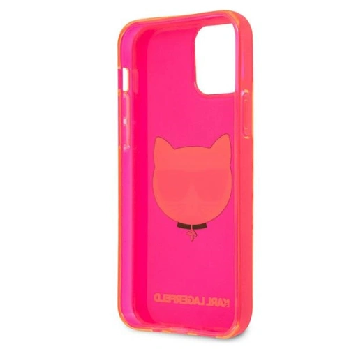 Kup Etui Karl Lagerfeld KLHCP12SCHTRP Apple iPhone 12 mini różowy/pink hardcase Glitter Choupette Fluo - KLD536PNK - {ean13} - Sklep Home Screen