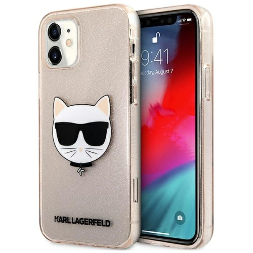 Kup Etui Karl Lagerfeld KLHCP12SCHTUGLGO Apple iPhone 12 mini arany/hardcase Glitter Choupette - KLD537GLD - {ean13} - Sklep Home Screen