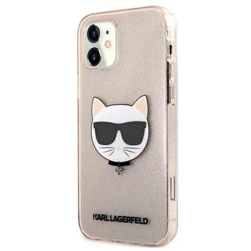 Kup Etui Karl Lagerfeld KLHCP12SCHTUGLGO Apple iPhone 12 mini arany/hardcase Glitter Choupette - KLD537GLD - {ean13} - Sklep Home Screen