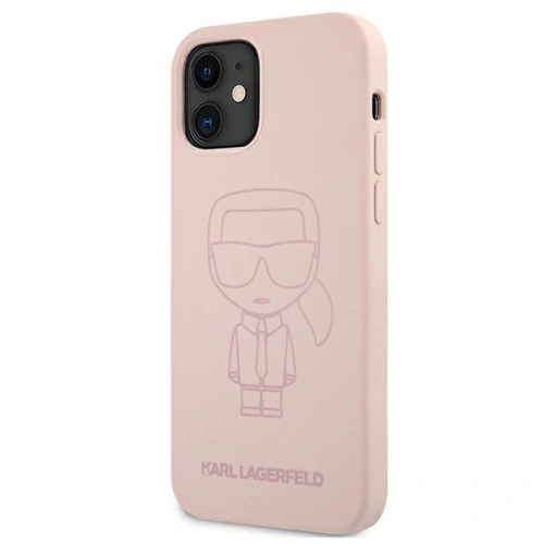 Kup Etui Karl Lagerfeld KLHCP12SSILTTPI Apple iPhone 12 mini Silicone Ikonik Outline rózsaszín/pink - KLD539PNK - {ean13} - Sklep Home Screen