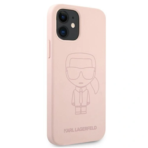 Kup Etui Karl Lagerfeld KLHCP12SSILTTPI Apple iPhone 12 mini Silicone Ikonik Outline rózsaszín/pink - KLD539PNK - {ean13} - Sklep Home Screen
