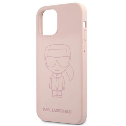 Kup Etui Karl Lagerfeld KLHCP12SSILTTPI Apple iPhone 12 mini Silicone Ikonik Outline rózsaszín/pink - KLD539PNK - {ean13} - Sklep Home Screen