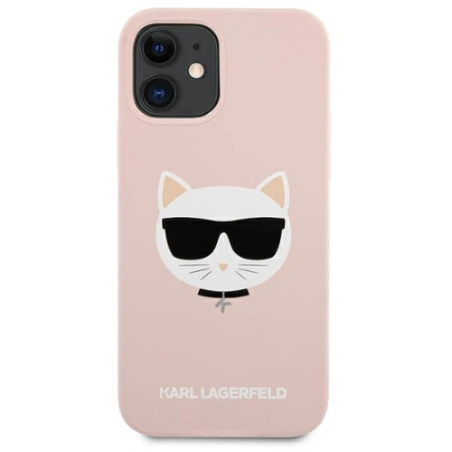 Buy Karl Lagerfeld KLHCP12SSLCHLP Apple iPhone 12 mini hardcase light pink Silicone Choupette - KLD540PNK - {ean13} - Home Screen Store Europe