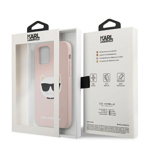 Kup Etui Karl Lagerfeld KLHCP12SSLCHLP Apple iPhone 12 mini hardcase jasno różowy/light pink Silicone Choupette - KLD540PNK - {ean13} - Sklep Home Screen