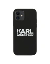 Kup Etui Karl Lagerfeld KLHCP12SSLKLRBK Apple iPhone 12 mini Silicon Stack Logo negru/black - KLD541BLK - {ean13} - Sklep Home Screen