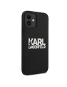 Kup Etui Karl Lagerfeld KLHCP12SSLKLRBK Apple iPhone 12 mini Silicon Stack Logo negru/black - KLD541BLK - {ean13} - Sklep Home Screen