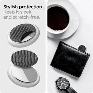 Kup Folia hydrożelowa Spigen Airskin Apple AirTag Carbon Black [4+4 PACK] - SPN1632BLK - {ean13} - Sklep Home Screen