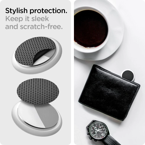 Kup Folie hydrogelová Spigen Airskin Apple AirTag Carbon Black [4+4 PACK] - SPN1632BLK - {ean13} - Sklep Home Screen