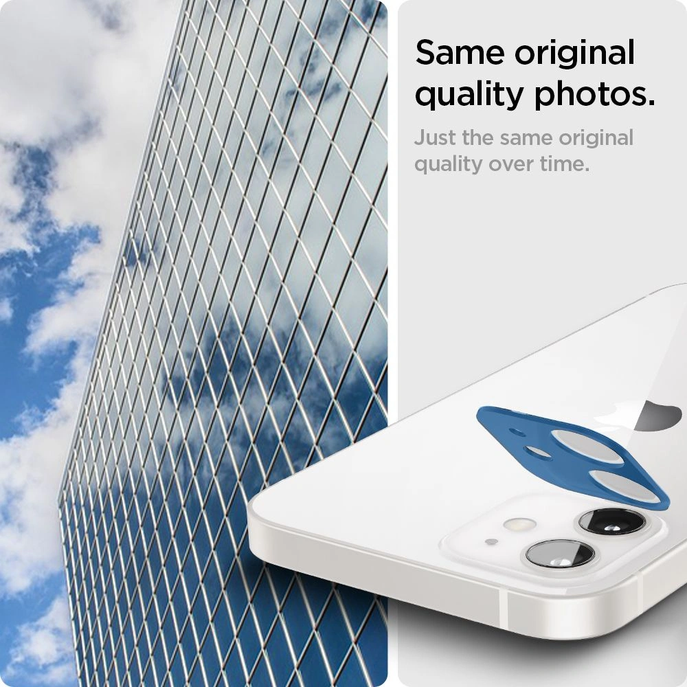 Szkło hartowane na aparat Spigen Optik Camera Lens Apple iPhone 12 White