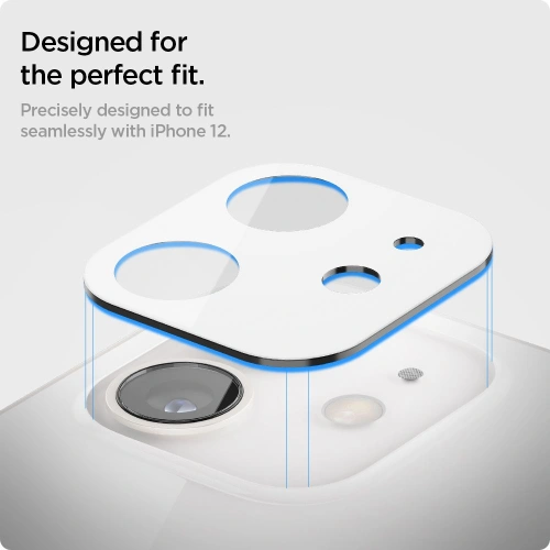 Szkło hartowane na aparat Spigen Optik Camera Lens Apple iPhone 12 White
