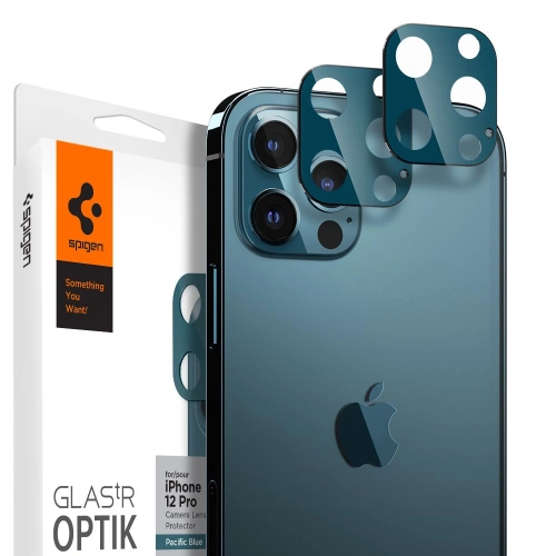 Kup Edzett üveg a Spigen Optik fényképezőgép lencséhez Apple iPhone 12 Pro Pacific Blue-hoz - SPN1635BLU - {ean13} - Sklep Home Screen