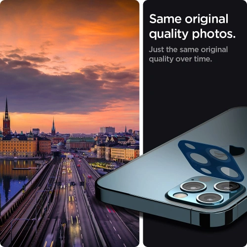 Kup Szkło hartowane na aparat Spigen Optik Camera Lens Apple iPhone 12 Pro Pacific Blue - SPN1635BLU - {ean13} - Sklep Home Screen