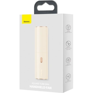 Kup Baseus Tragbarer Handventilator Square Tube (gold) - BSU2704WHT - {ean13} - Sklep Home Screen