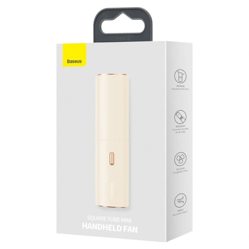 Kup Ventilator portabil manual Baseus Square Tube (auriu) - BSU2704WHT - {ean13} - Sklep Home Screen
