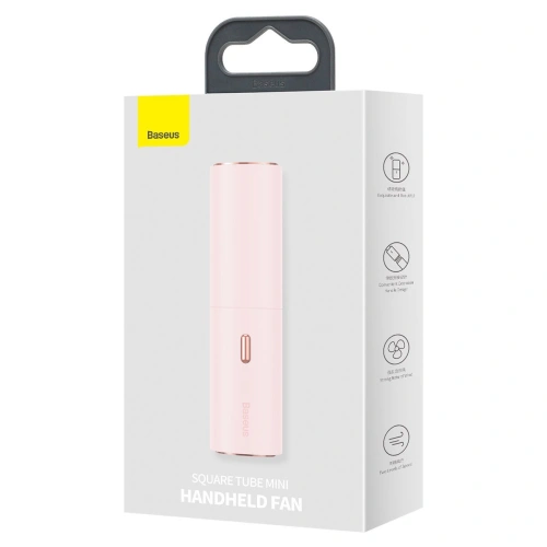 Kup Baseus Tragbarer Handventilator Square Tube (rosa) - BSU2705PNK - {ean13} - Sklep Home Screen