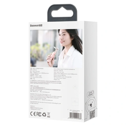 Kup Ventilator portabil manual Baseus Square Tube (roz) - BSU2705PNK - {ean13} - Sklep Home Screen
