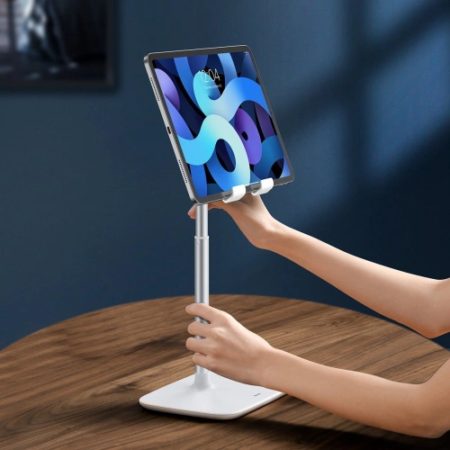 Buy Baseus Phone/Tablet telescopic stand (white) - BSU2707WHT - {ean13} - Home Screen Store Europe