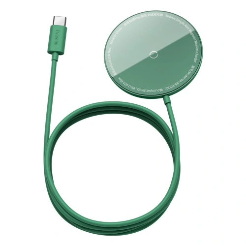Kup Indukční nabíječka s magnetem Baseus Simple Mini, MagSafe, 15W (zelená) - BSU2710GRN - {ean13} - Sklep Home Screen