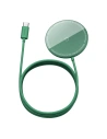 Încărcător inductiv cu magnet Baseus Simple Mini, MagSafe, 15W (verde)