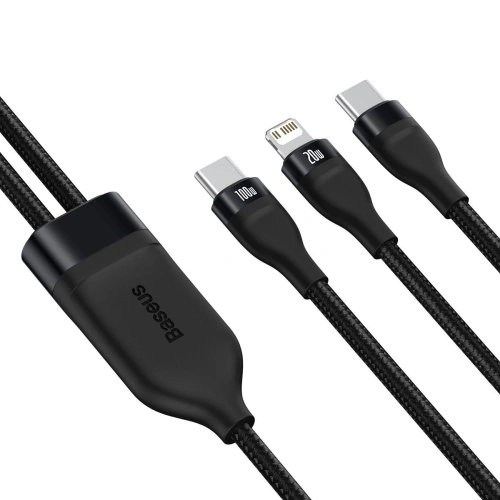 Kup Kabel USB-C Baseus Flash Series 2w1 USB-C / Lightning, 100W, 1.2m (černý) - BSU2713BLK - {ean13} - Sklep Home Screen