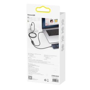 Buy Baseus Flash Series 2-in-1 Cable Type-c to 2x Type-C, 100W, 1.5m Black - BSU2713BLK - {ean13} - Home Screen Store Europe